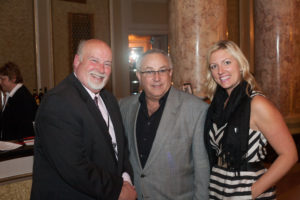 Will County Chief Deputy State's Attorney Ken Grey with Will County Board Members Mike Fricilone and Ragan Freitag