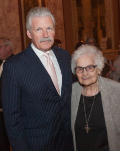 Will County State's Attorney James W. Glasgow and Sister Coletta Hennessy of Presence Saint Joseph Medical Center